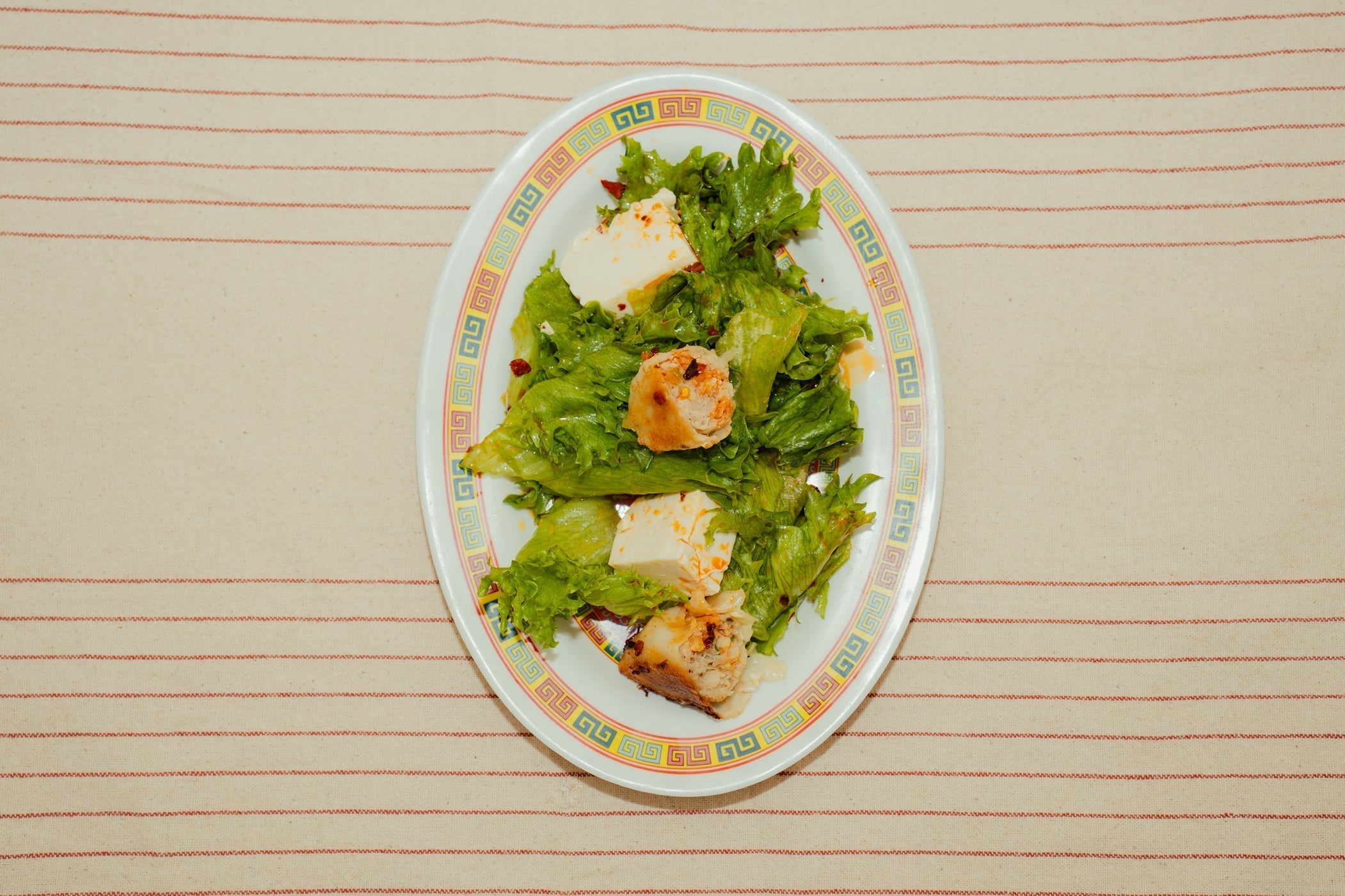 Asian-Style Beef Dumpling Salad