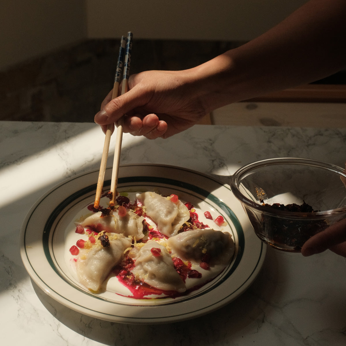 Color-burst lucky dumplings