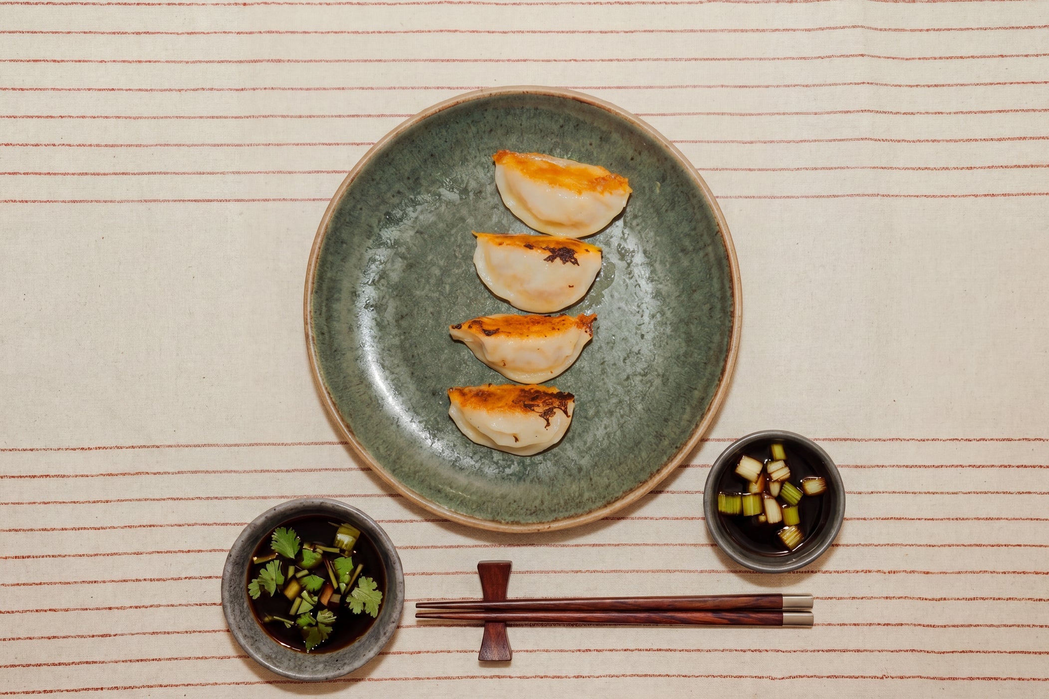 Dumplings with Sichuan-Inspired Dipping Sauce