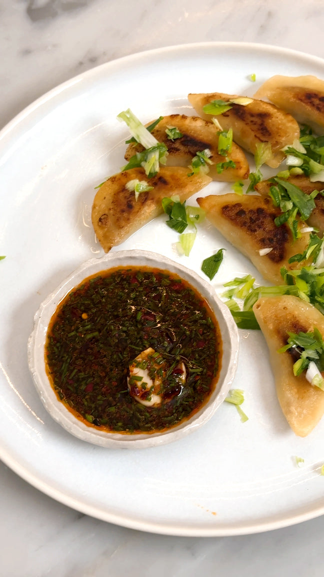Sichuan-inspireret dippingsauce til dumplings