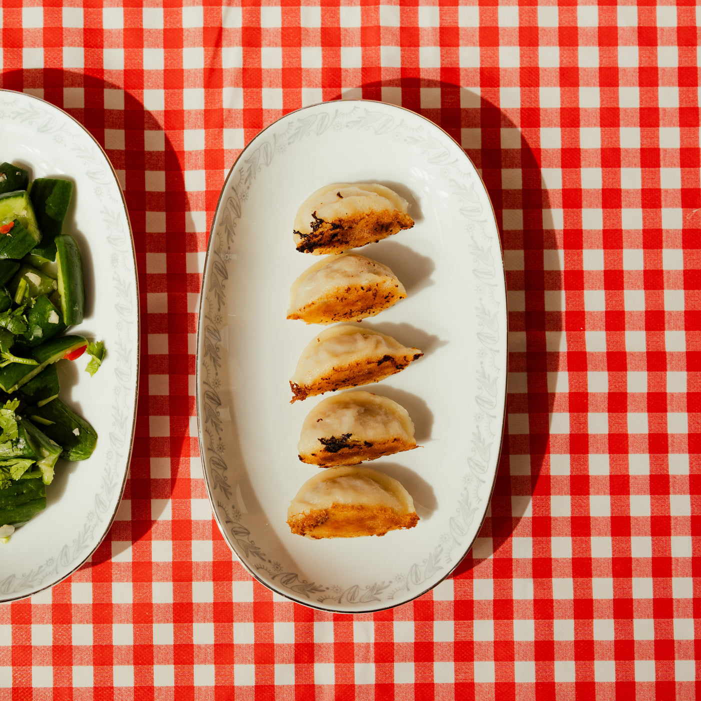 Roasted Mushroom & Cabbage Dumplings
